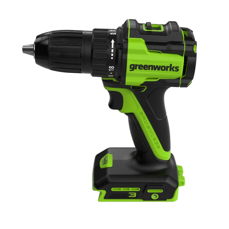 Дрель-шуруповерт Greenworks DD345 24V 3708307 (25/45 Нм) бесщеточная аккумуляторная